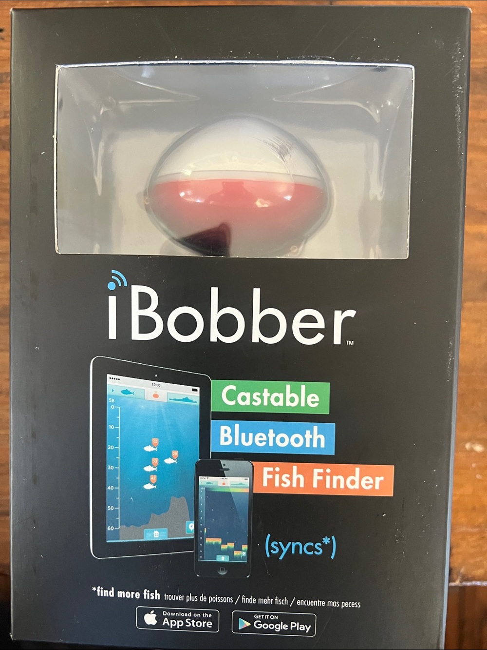 Castable Bluetooth Fish Finder - White and Red